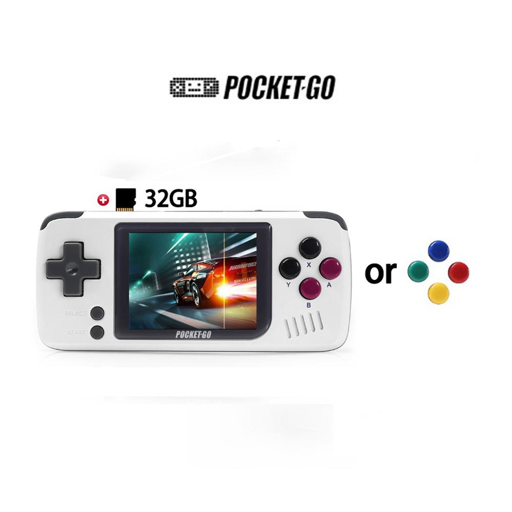 Bảng điều khiển trò chơi cổ điển V2 Pocketgo V2 với thẻ 32G TF Multi Simulat