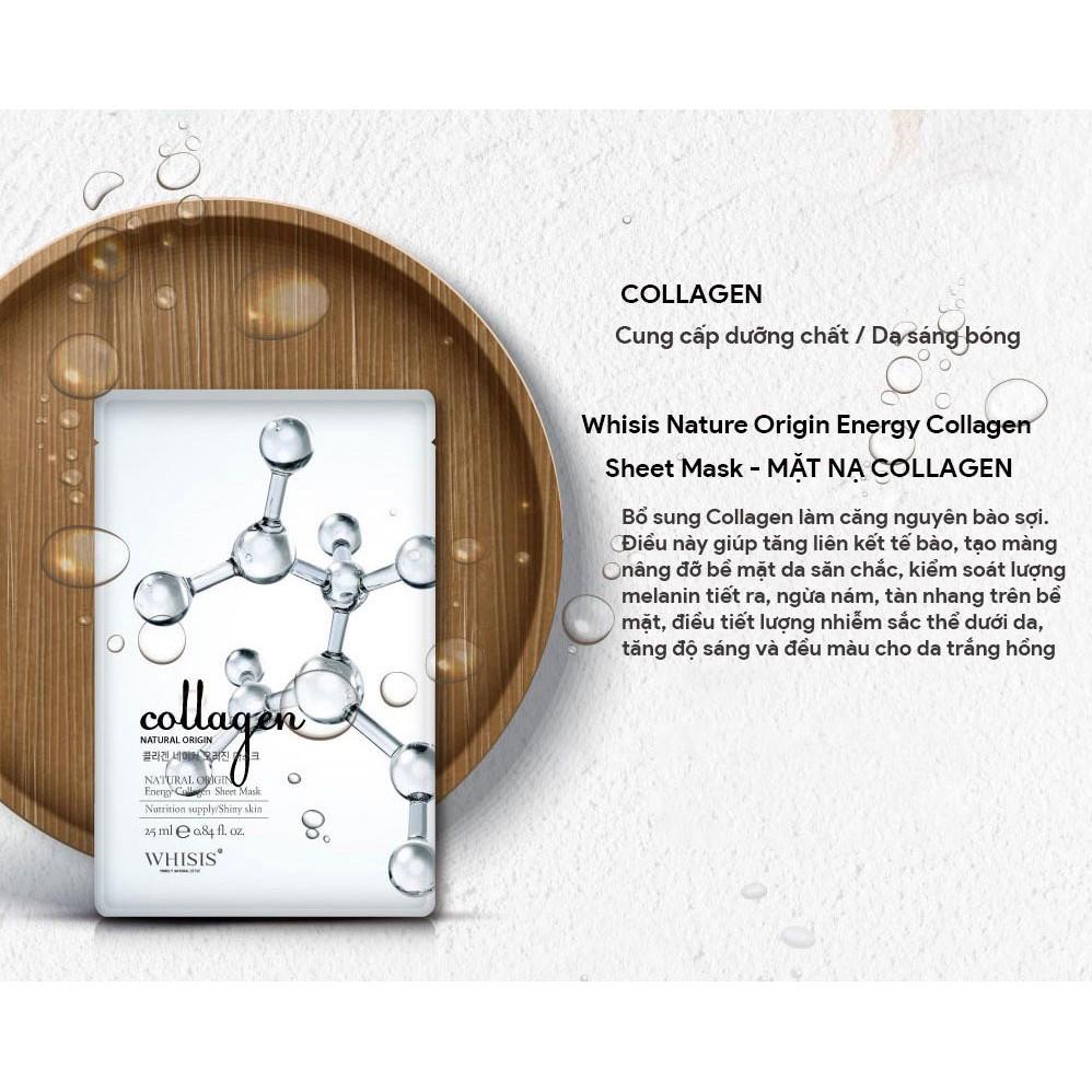Combo 10 Mặt nạ Collagen Whisis Nature Origin Energy Collagen