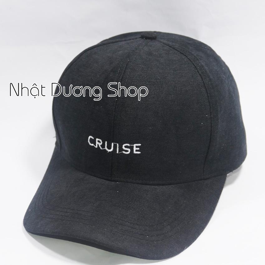 Mũ lưỡi trai ️ Nón kết thêu chữ CRUISE chất kaki cao cấp form unisex nam nữ