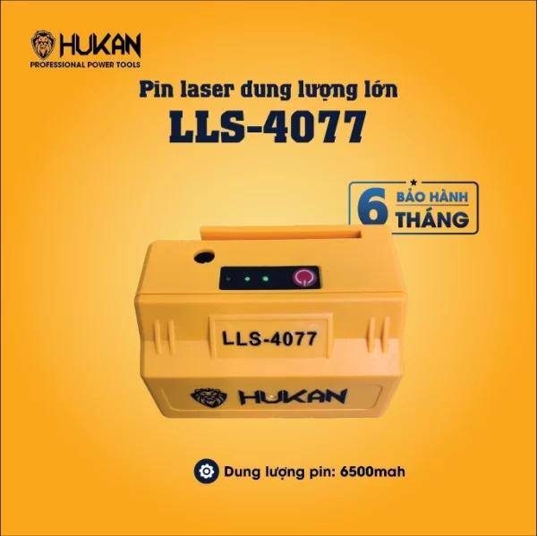 PIN LASER DUNG LƯỢNG LỚN 6500MAH LLS-4077 HUKAN - HÀNG CHÍNH HÃNG