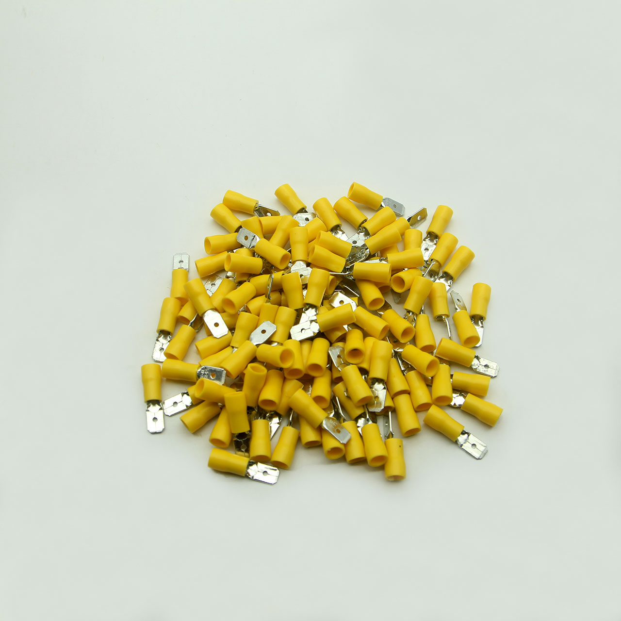 Túi 100 đầu cos ghim capa đực MDD 5.5-250 bọc nhựa vàng