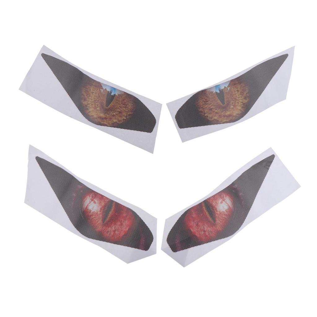 2Pair Sport Motorcycle Accessories Eyes Headlight Sticker for  New