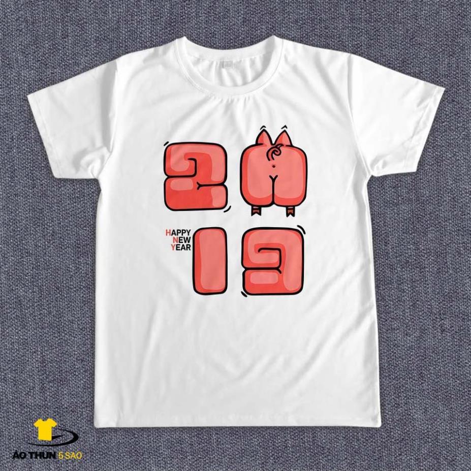 Áo Thun Tết 2019 - Mẫu áo thun tết dễ thương