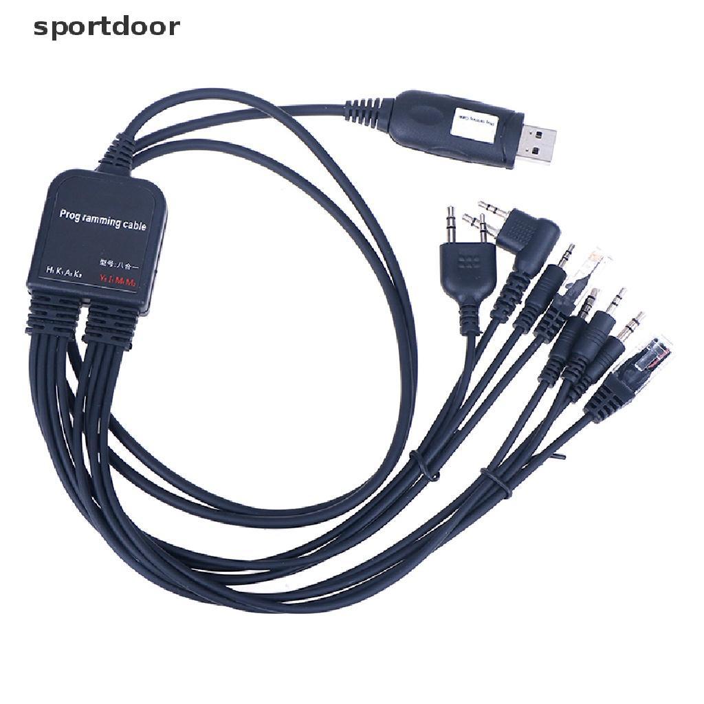 Dây Cáp Lập Trình usb 8 Trong 1 Chuyên Dụng Cho Bộ Đàm Xe Hơi
