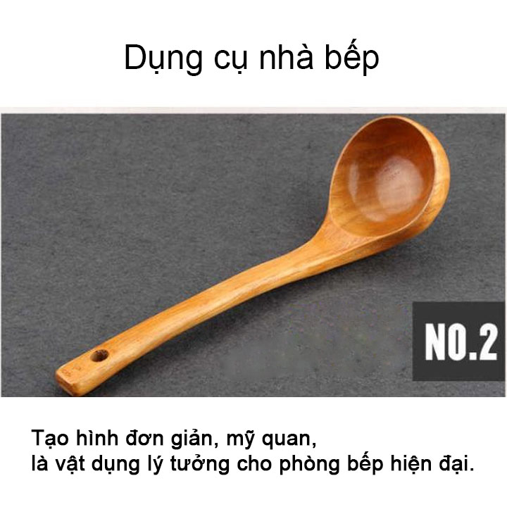 Thìa gỗ chống dính thân thiện với môi trường