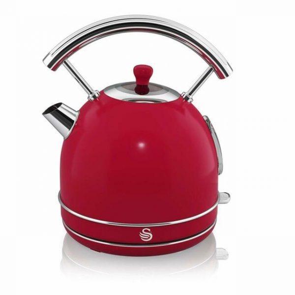 Ấm Siêu Tốc Swan Retro, Ấm Đun Nước Dung Tích 1,8L, Phong Cách Cổ Điển, Chất Liệu Thép Không Gỉ Bền Đẹp, Nhập Đức