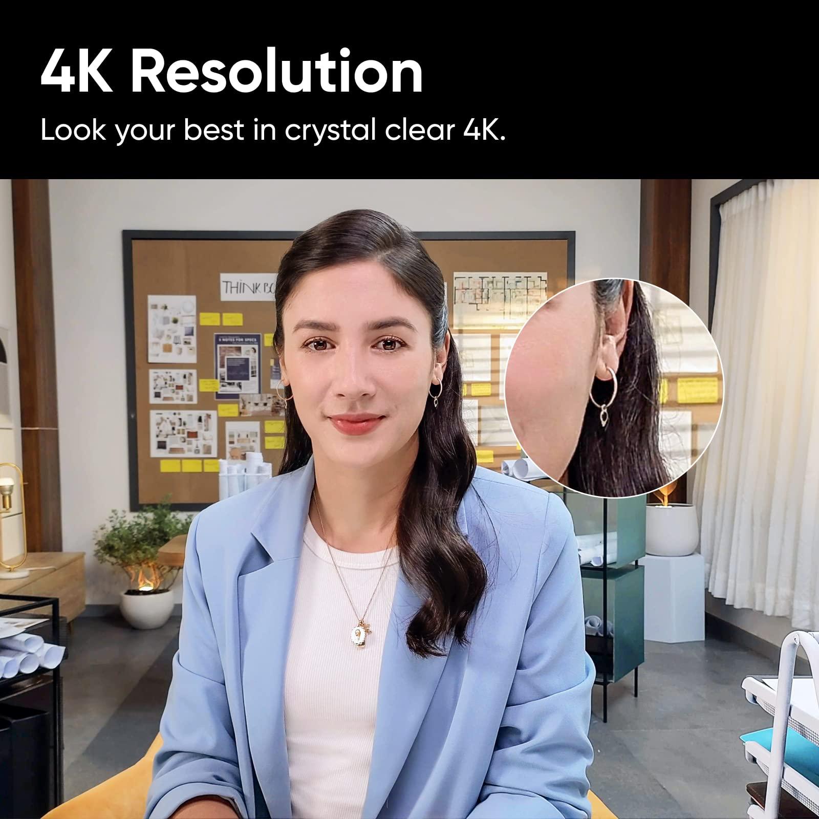 Liên kết Insta360 - Webcam 4K với cảm biến 1/2 "cảm biến AI theo dõi MIC