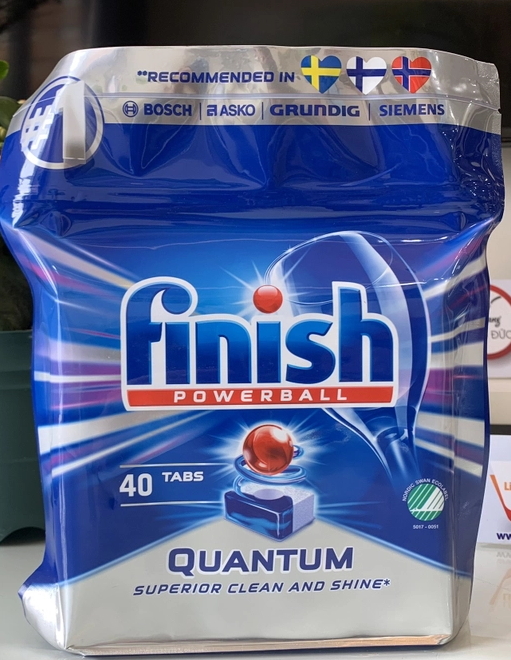 Túi 36 viên rửa chén Finish Quantum Dishwasher Tablets hanoimart