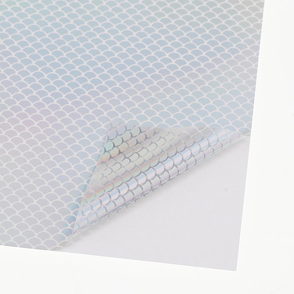 10pcs Adhesive Film Flash Tape For Lure Making Tying Materail Metal Hard Baits Luminous Sticker