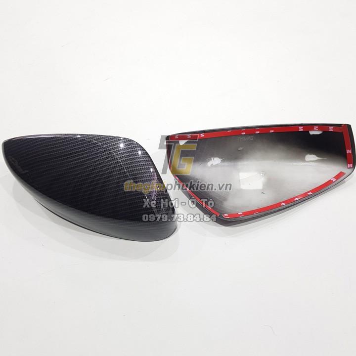 Bộ ốp gương chiếu hậu dành cho Mazda CX5, CX-5 2018-2020 vân Carbon cap cấp