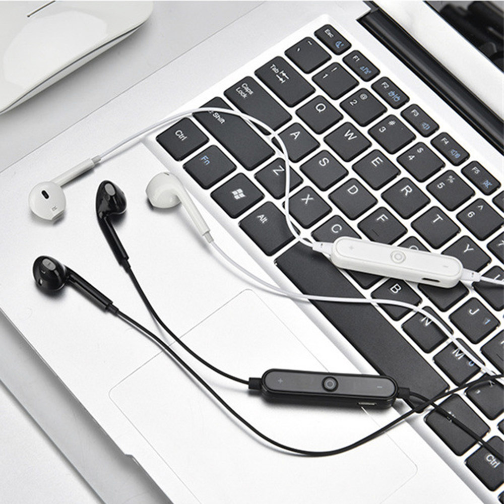 Tai Nghe Nhét Tai Thể Thao S6 Bluetooth 4.1 Có Micrô Điều Khiển Âm Lượng Dành Cho IPhone X 8s 8