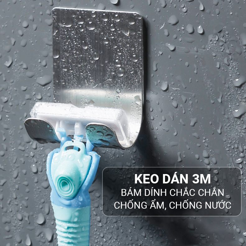 [GIFT] Móc Dán Tường Cong 2 Đầu Inox 304 Băng Dán 3M Móc Treo Đồ Siêu Tiện Lợi Vando