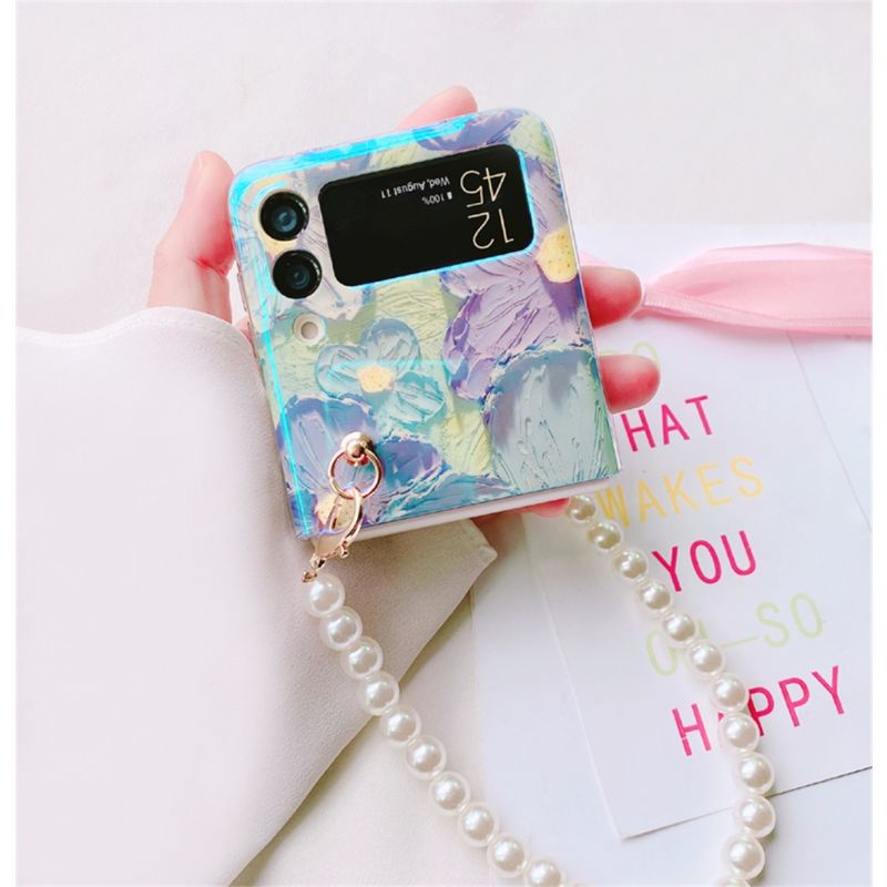 Ốp lưng cho samsung Zflip4 - Z flip4 - Z Flip 4 5G họa tiết hoa dễ thương