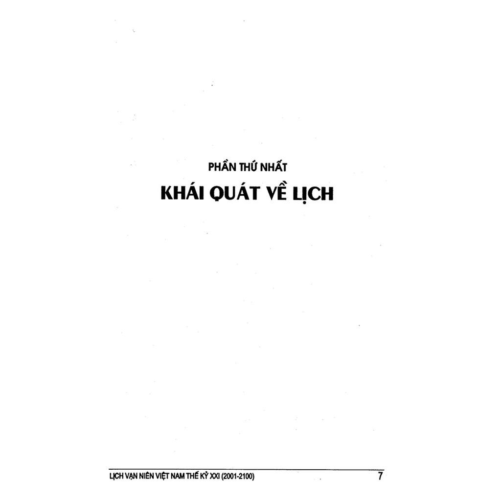Sách - Lịch Vạn Niên Việt Nam Thế Kỷ XXI (2001 - 2100)