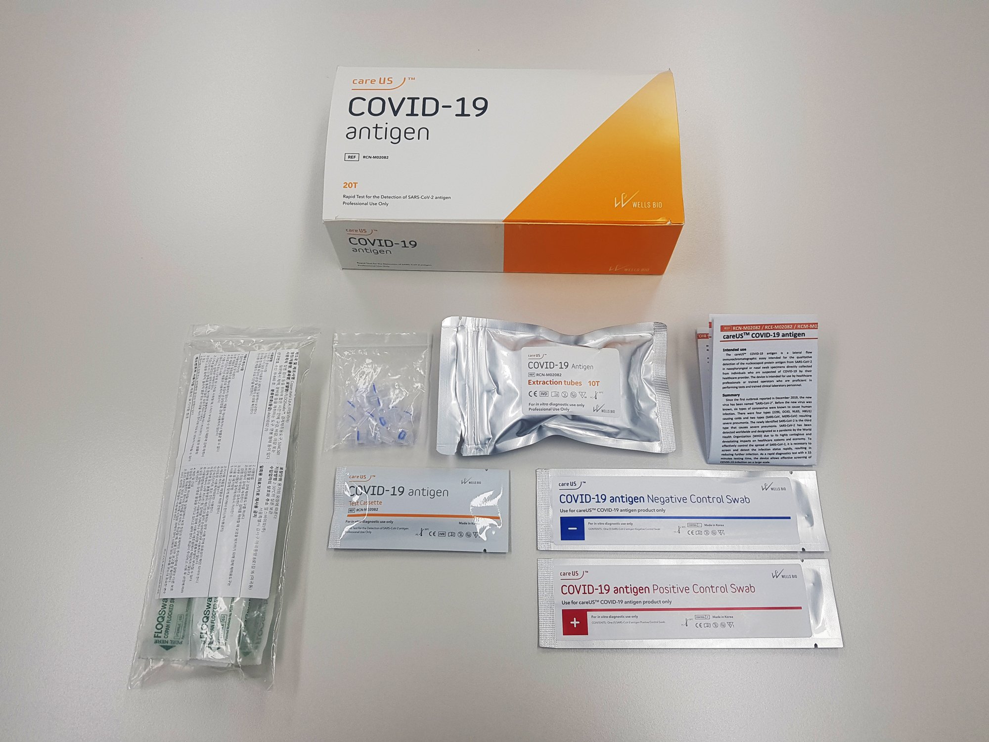 BỘ KIT TEST NHANH careUS COVID-19 antigent  - Hộp 20 test