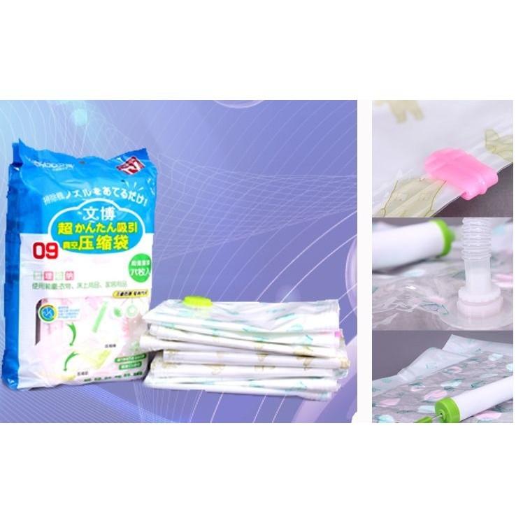 BỘ 8 TÚI HÚT CHÂN KHÔNG KÈM BƠM TAY Club