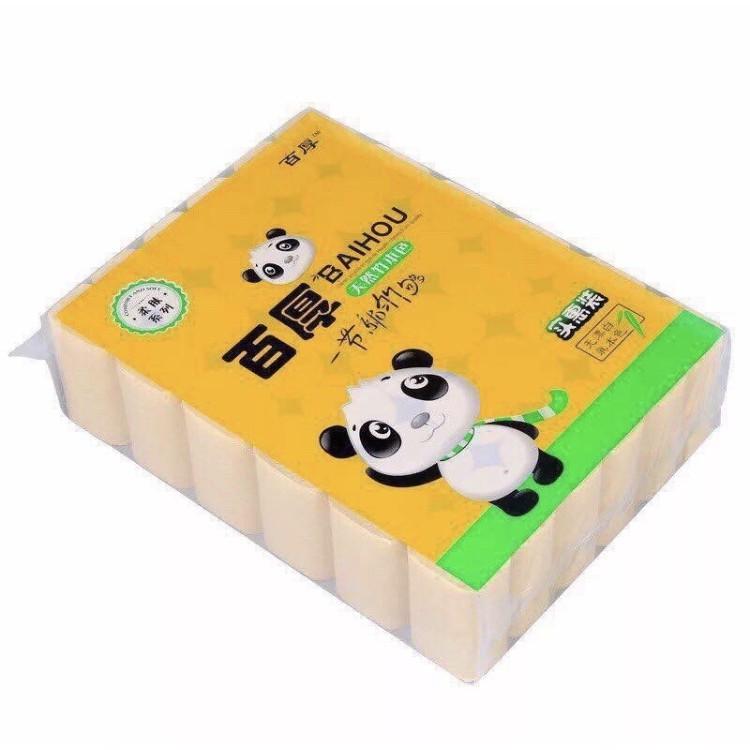 Bịch 36 cuộn giấy gấu trúc vệ sinh BAIHOU - Siêu rẻ