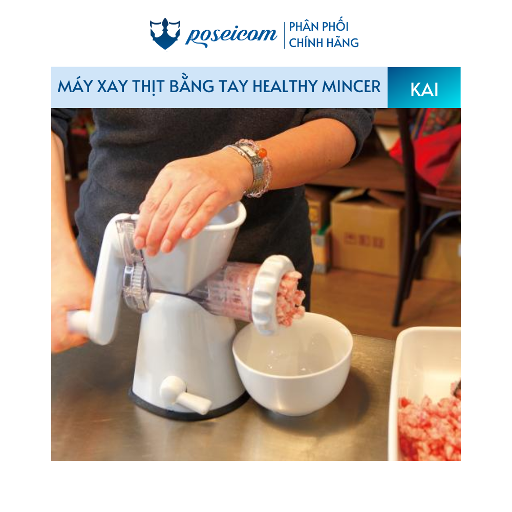 Máy xay thịt bằng tay chính hãng KAI- Healthy mincer KAI