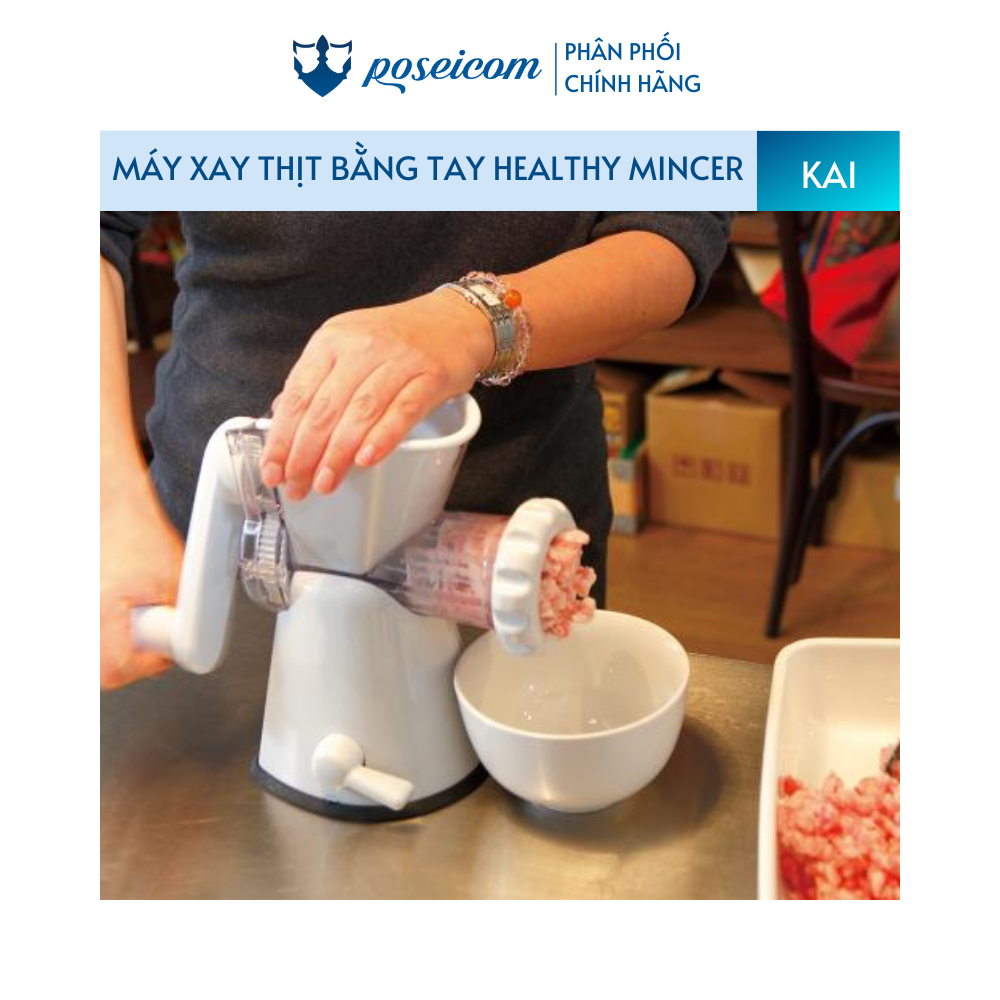 Máy xay thịt bằng tay chính hãng KAI- Healthy mincer KAI