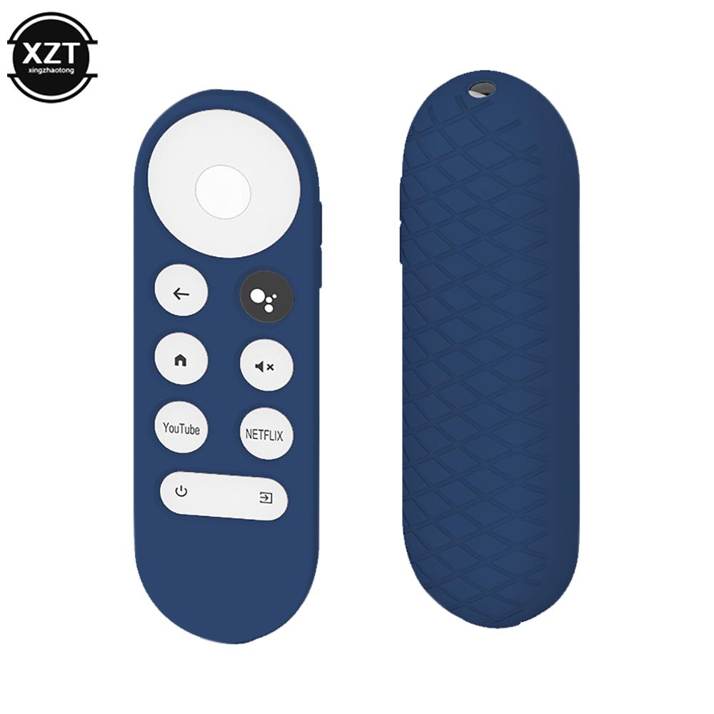 Vỏ silicon cho Chromecast cho Điều khiển từ xa bằng giọng nói -Google TV 2020 Vỏ bảo vệ chống sốc cho Điều khiển từ xa bằng giọng nói Chromecast 2020 Màu sắc: xanh đậm