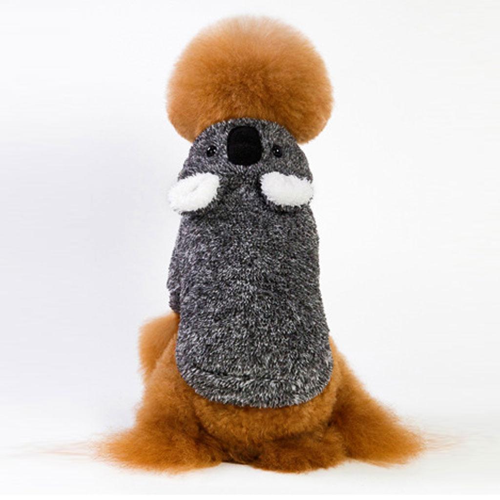 Coral Fleece Clothes Lazy Bear Dress Up Black Hoodie Dog Costume