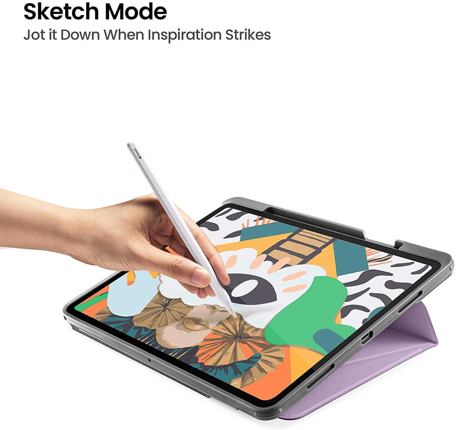 BAO DA TOMTOC FOR IPAD PRO 11 INCH 2021 TỪ TÍNH ĐA GÓC VERTICAL HỖ TRỢ SẠC KHÔNG DÂY APPLE PENCIL B02-007 - HÀNG CHÍNH HÃNG