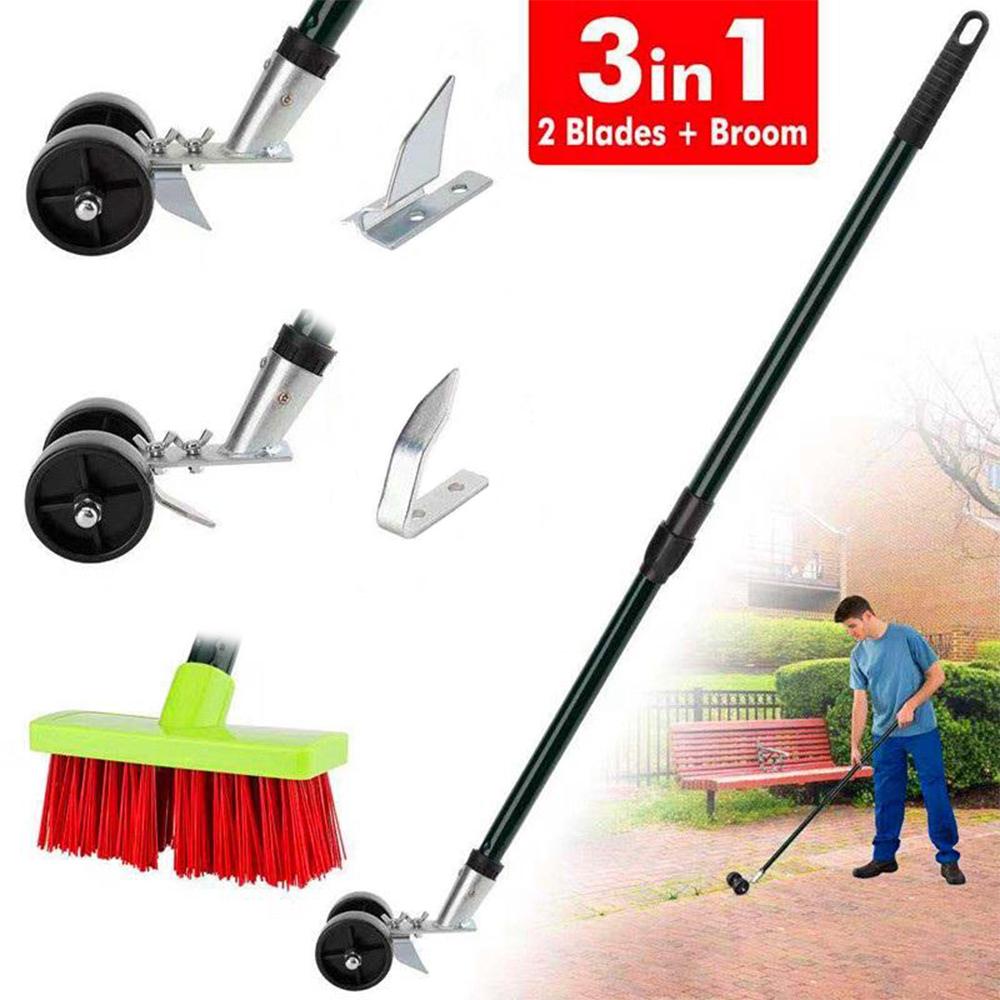 Máy cắt cỏ dại 3 trong 1 có bàn chải dọn cỏ tiện lợi với tay cầm dọc làm sạch sân bãi