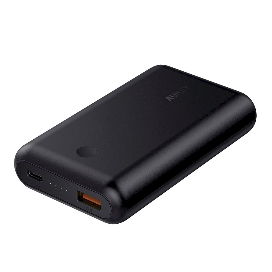 Pin Sạc Dự Phòng Tích Hợp Cổng USB Type-C In/Out Hỗ Trợ Power Delivery PD Và Sạc Nhanh QC 3.0 Aukey PB-XD10 10050mAh  - Hàng Chính Hãng