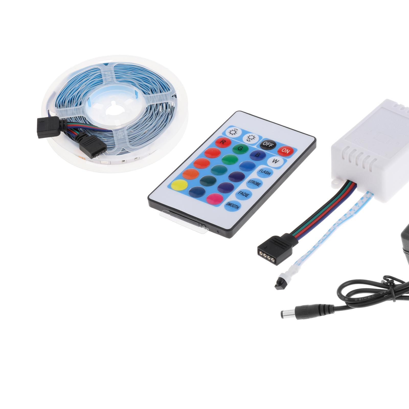 Outdoor LED Light Strip Remote IR Control for TV Living Room Home Bar Decor 24