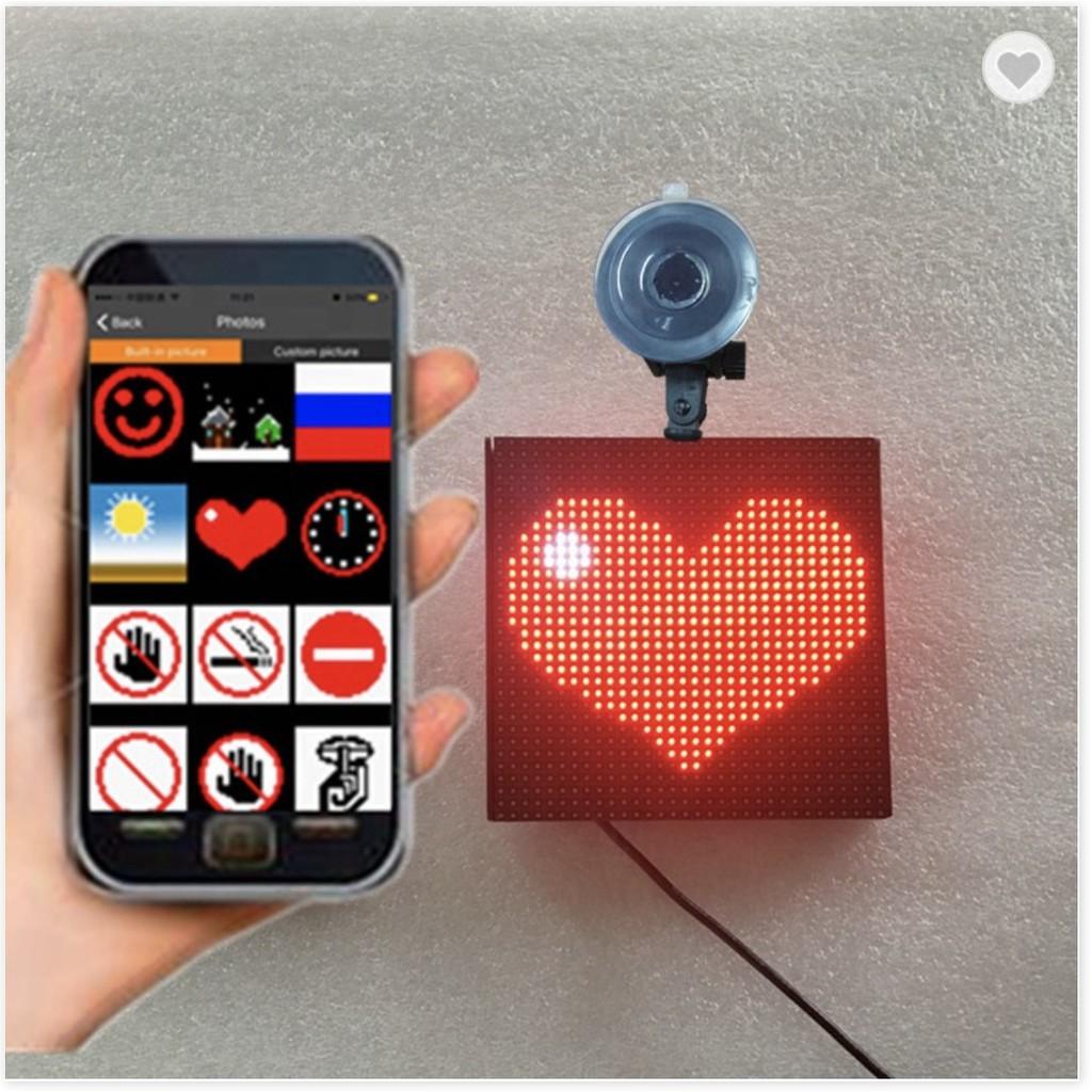 Bảng điện tử điều khiển qua ứng dụng cho ô tô Fun Screen P4 32x32RGB IOS Anroid