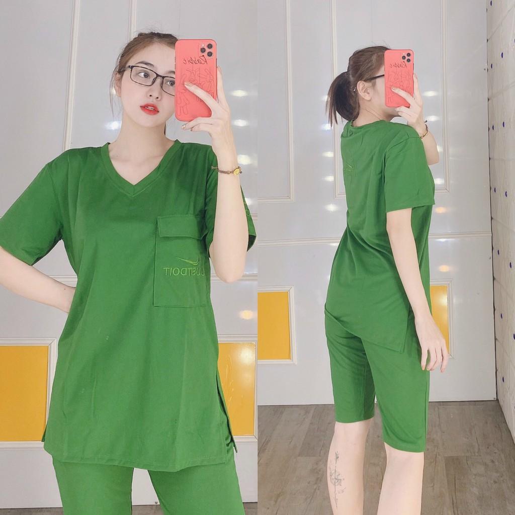 [Có bigsize 85kg]Đồ Bộ Cotton Lửng Mặc Nhà Đồ Bộ Nữ Mặc Nhà Đẹp