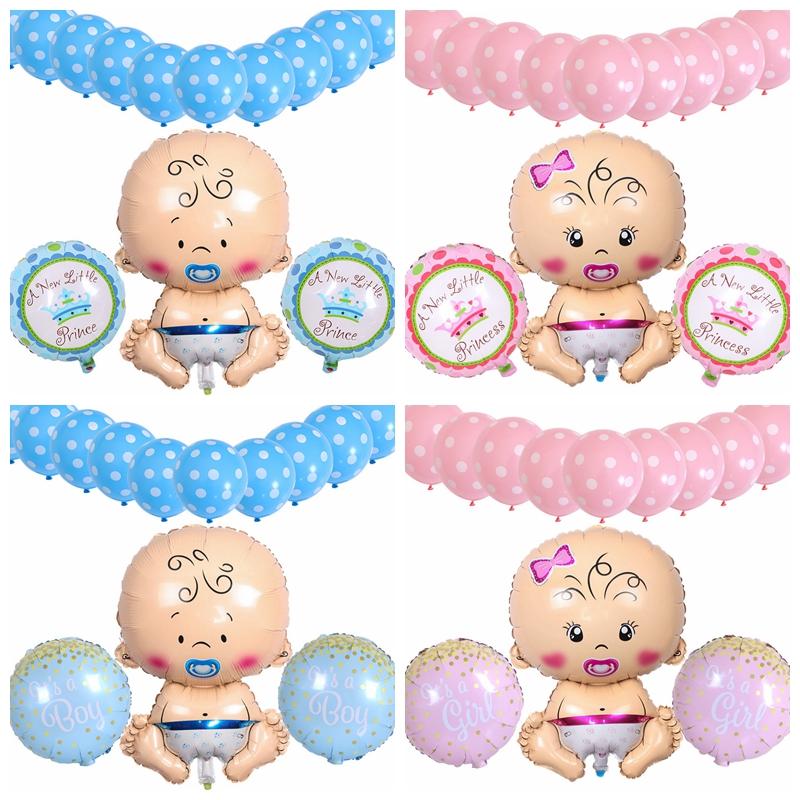 1 Bộ Bong Bóng Trang Trí Tiệc Sinh Nhật Cho Bé Trai & Gái 1 Tuổi