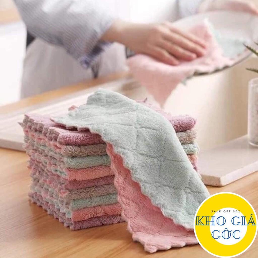 Combo 10 Khăn lau 2 Màu Hàng Loại I