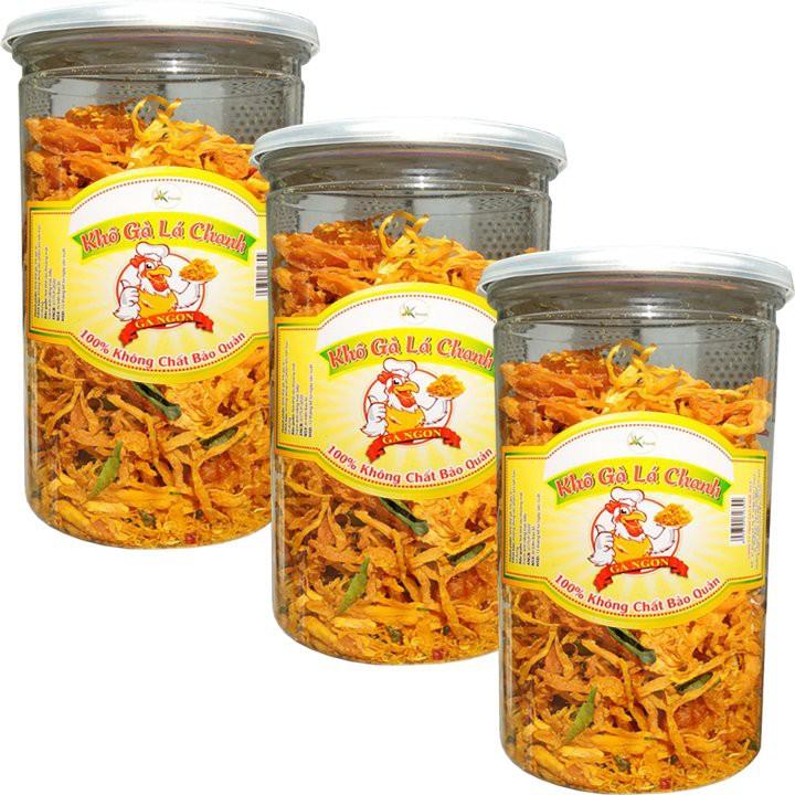 KHÔ GÀ LÁ CHANH HIỆU SK FOOD MỖI HŨ 200G