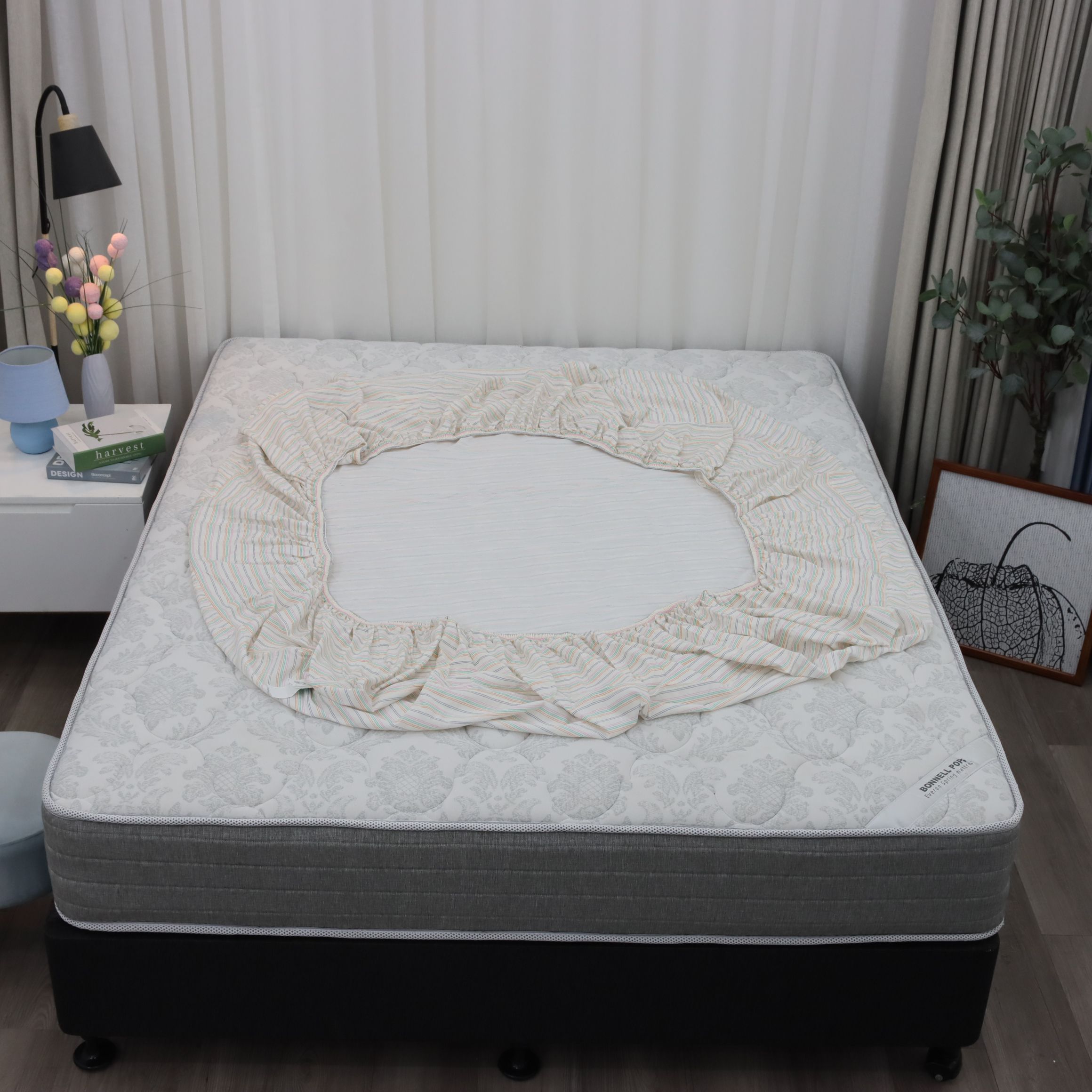 Bộ ga giường K-Bedding KMTP303 chất liệu Microtencel mềm mại, thoáng mát (KHÔNG BAO GỒM CHĂN)