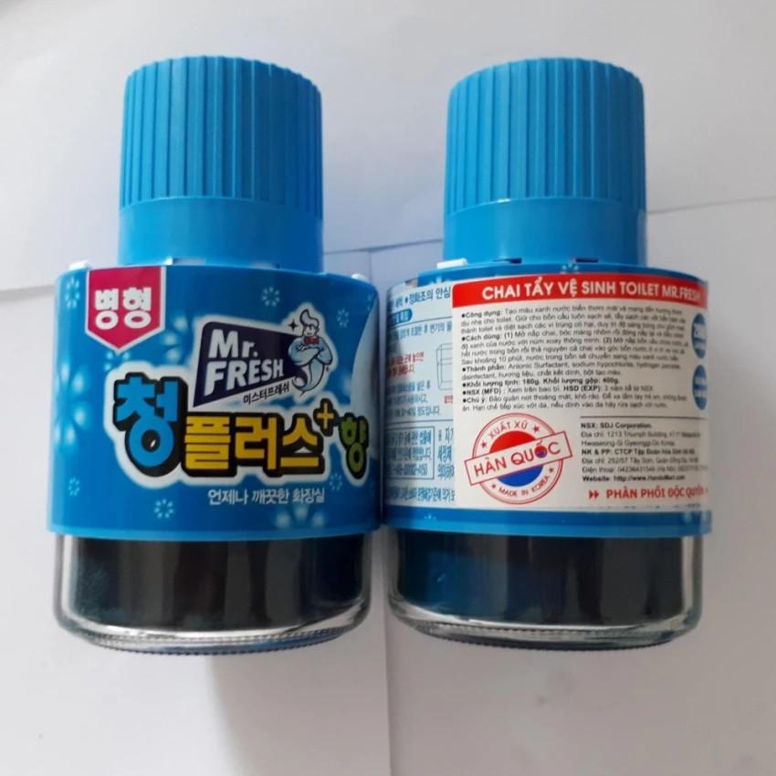 Bộ 4 chai thả bồn cầu tẩy vệ sinh toilet Hàn Quốc Mr.Fresh 180gr/chai