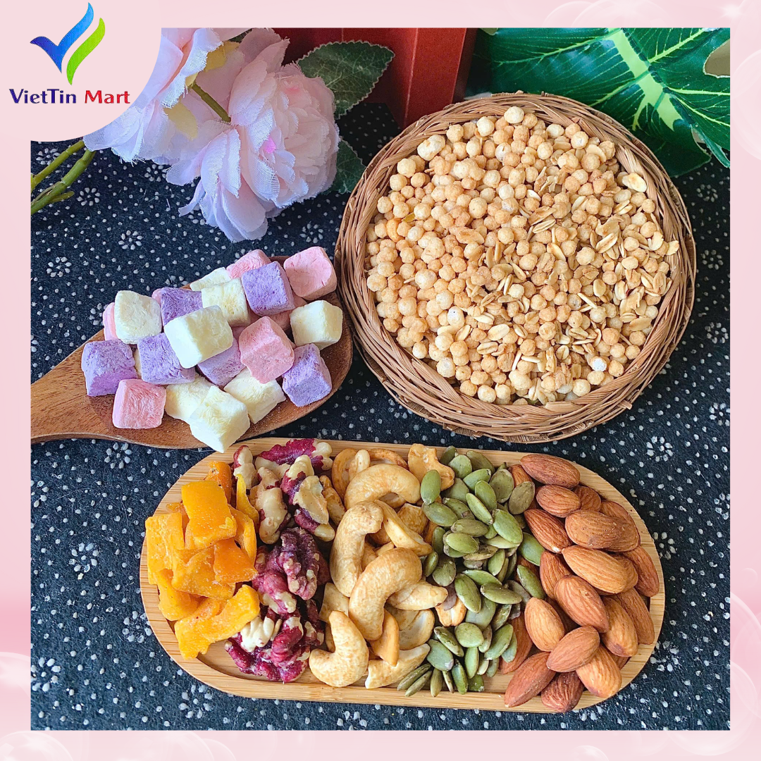 Granola Sữa Chua Yến Mạch Nổ Không Đường 500g VietTin Mart
