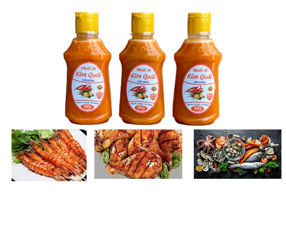 Muối ớt kim quất Viễn Đông 300g (Xốt chấm)-vị chua cay chấm hải sản, đồ nướng BBQ, rau củ luộc