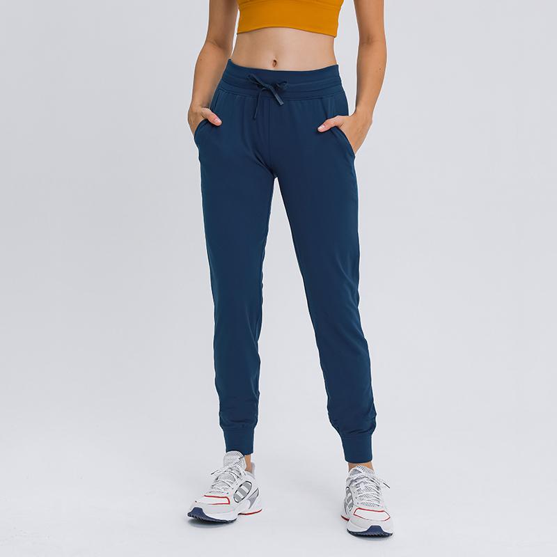 2021 Phụ Nữ Mới Của Quần Thể Thao Chạy Bộ Thời Trang Quần Rời Quần Jogger Phù Hợp Với Áo Nữ Dây Rút Tập Yoga Dài Thấm Hút Mồ Hôi Cho Nam