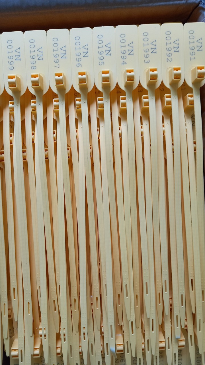 COMBO 100 chiếc niêm phong nhựa dẹt 2 lõi khoá cao cấp dài 35cm