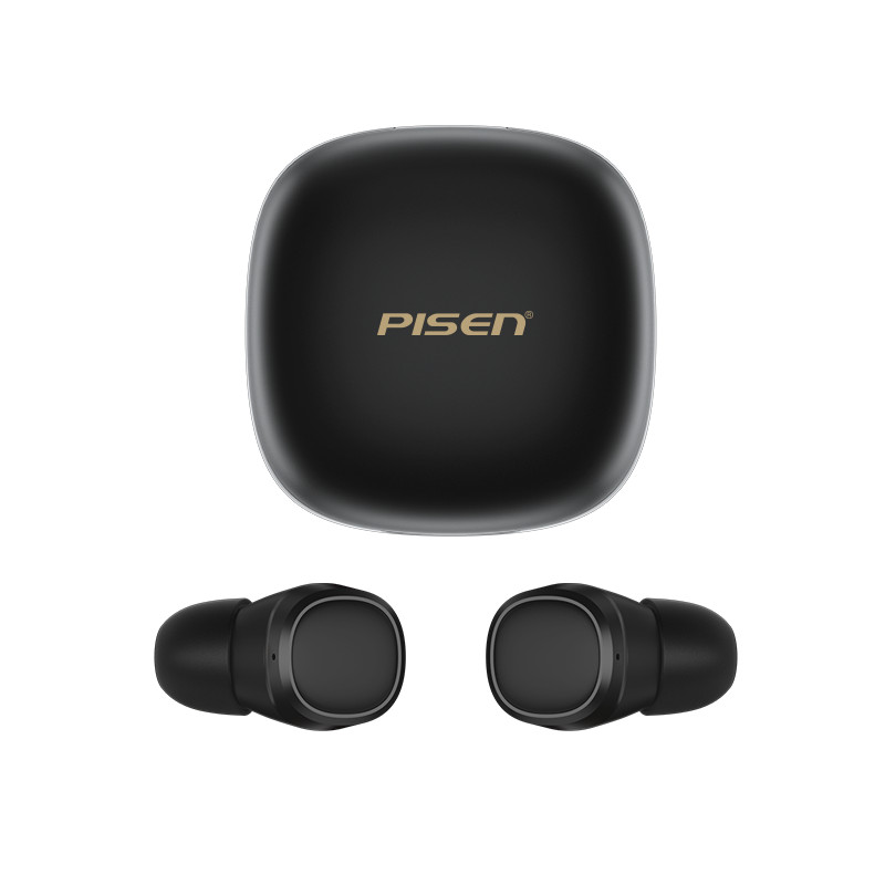 Tai nghe Pisen True Wireless Bluetooth T-Buds Black _ Hàng chính hãng