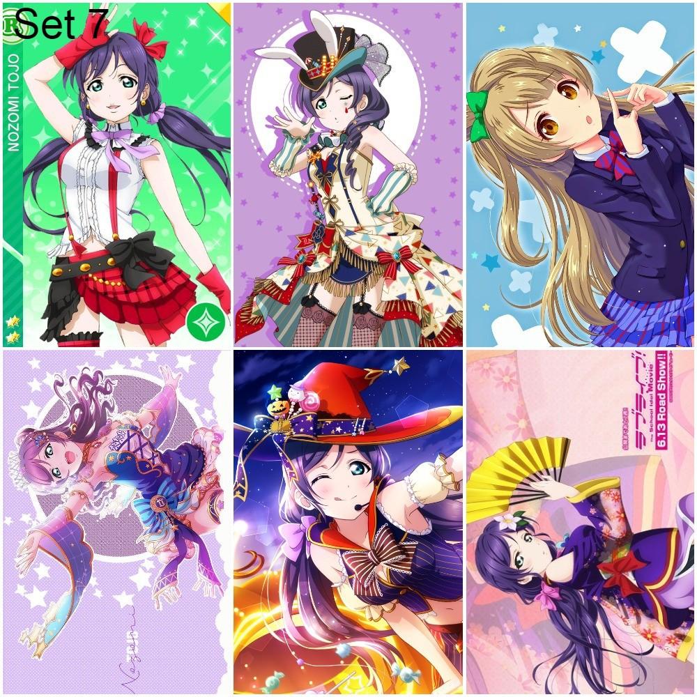 Bộ 6 Áp phích - Poster Anime Love Live! School Idol Project - A3,A4,A5