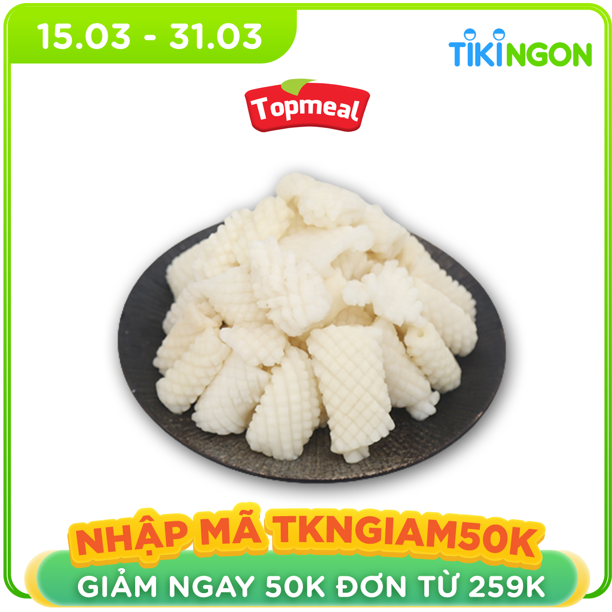 HCM - Mực cắt hoa - Thích hợp với các món xào, rim, nướng, om nước dừa,... -