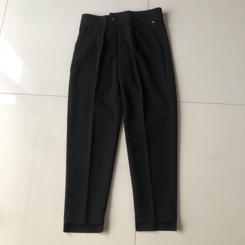 Quần baggy gấu lệch vải quần tây công sở