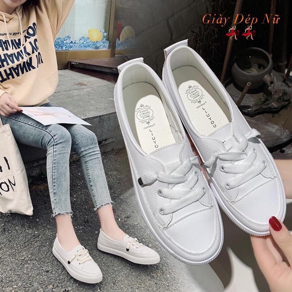 Giày thể thao gót màu dây pha màu cực hót