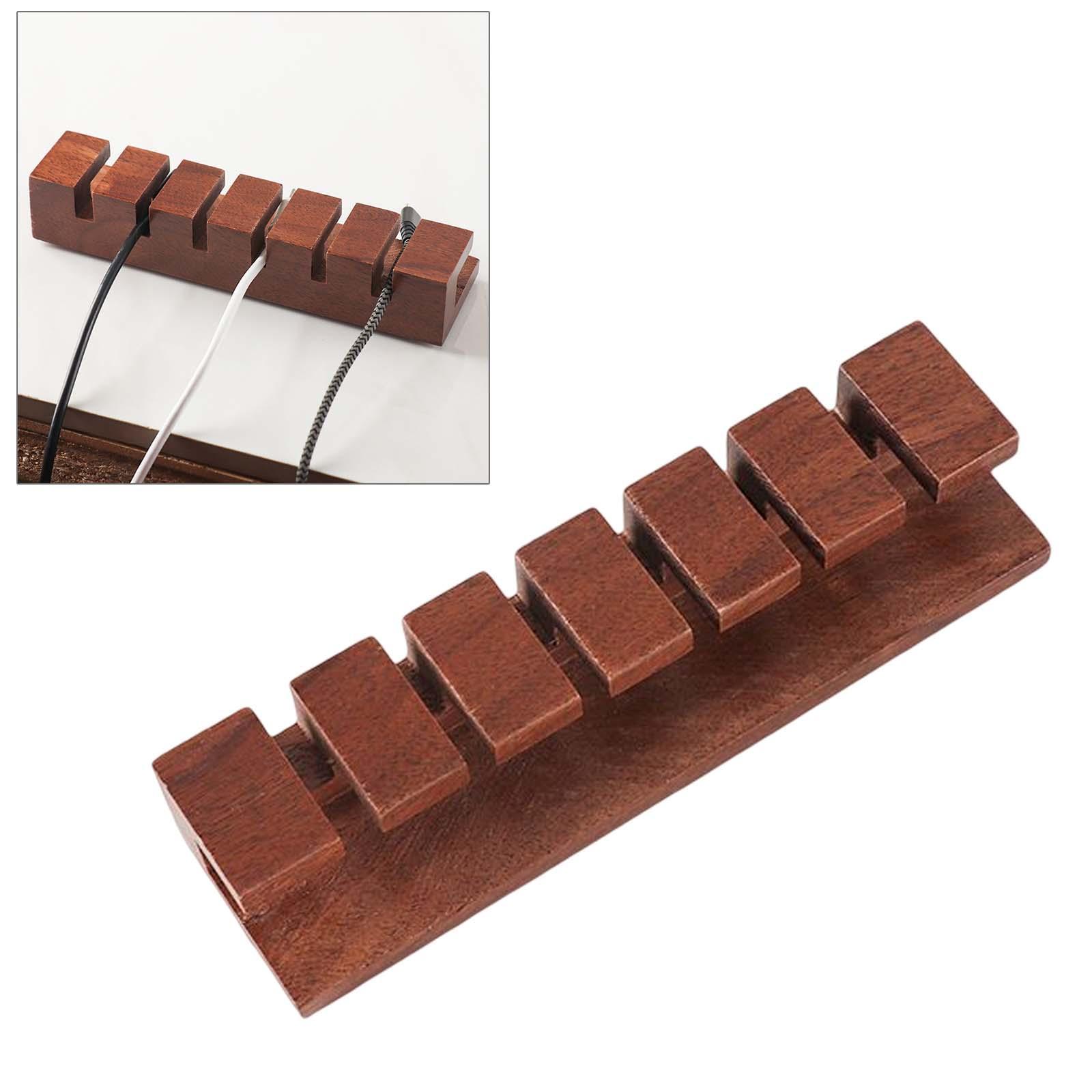 Wooden Cable Organizer Management System for USB Charging Cable Mouse Wire