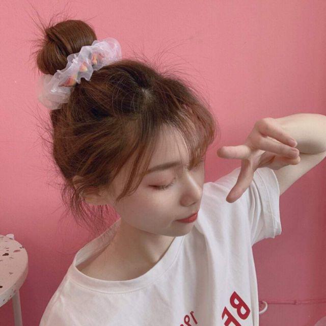 Scrunchies cầu vòng tuyết