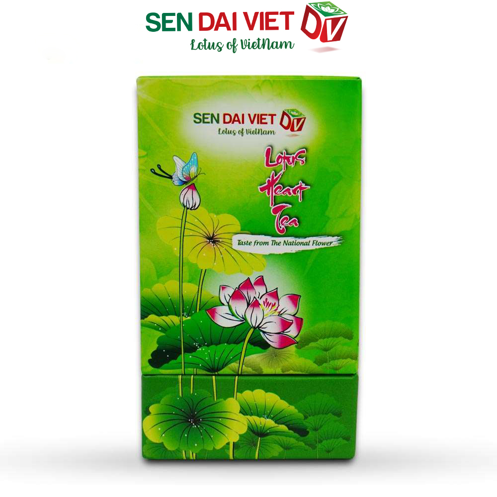 Trà Tim Sen Thượng Hạng- 100% Tim Sen, Giấc Ngủ Ngon, Sức Khỏe Tốt, ĐV- Sen Đại Việt- Hộp 100g