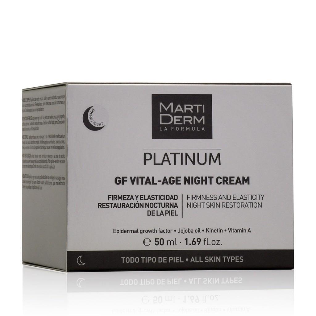 Kem Dưỡng Phức Hợp 1% Retinol Phục Hồi &amp; Trẻ Hóa - MartiDerm Platinum GF Vital Age Night Cream (50ml)