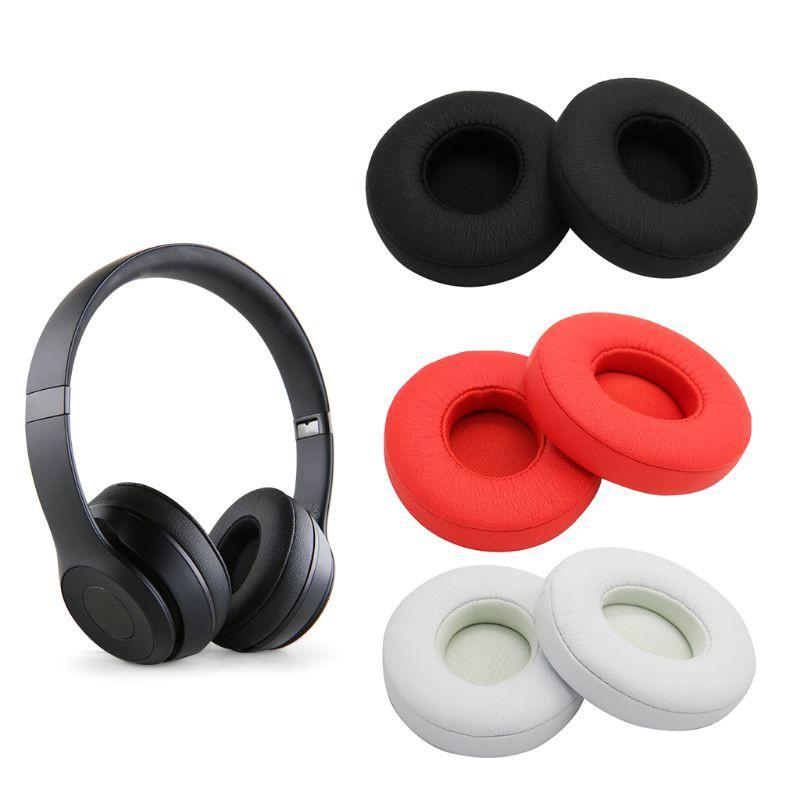 HSV 1Pair Leather Earpads Soft Sponge Ear Cushion Cover for beats Solo3.0 Headset